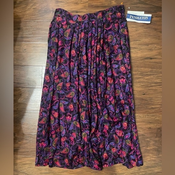NWT Pendleton Floral Skirt Size 14 - Picture 1 of 4
